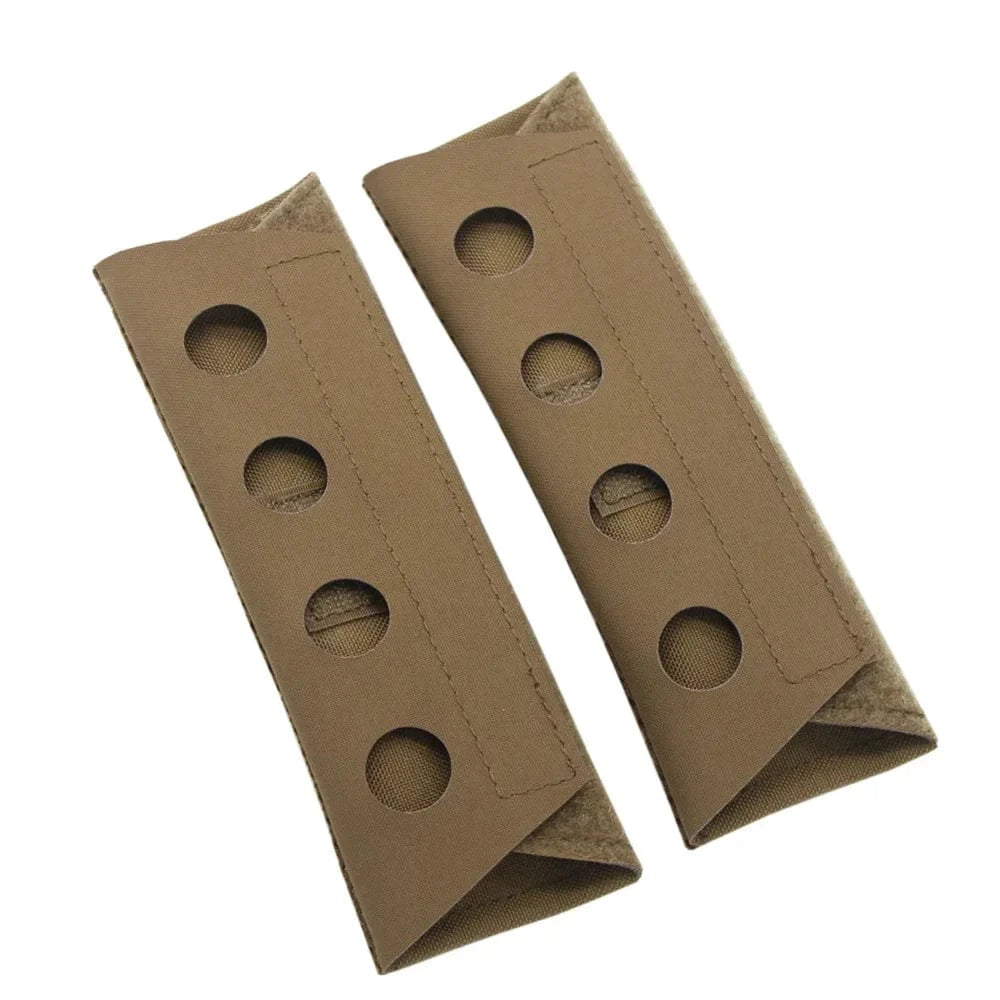 1 Pair Laser Cutting Tactical Vest Composite Shoulder Pads Airsoft FCSK FCPC LV119 Vest Plate Carrier Shoulder Pad 1 Pair CB