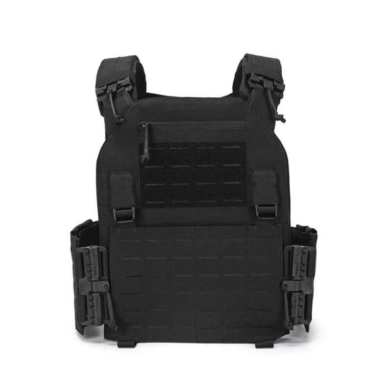1000d Nylon Chaleco Tactico Vest Ranger-Green Tactical Gear 25x30cm Plate Carrier Molle Tactical Vest for Outdoor Hunting Black