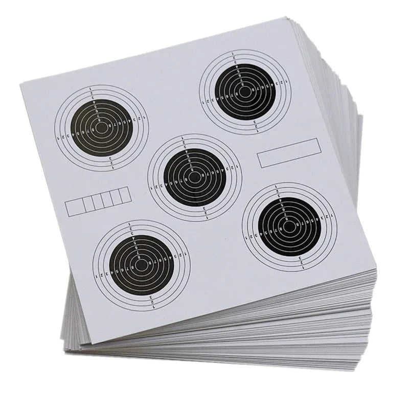 100PCS Tactical Target Papers 14x14cm Squre Target for Airsoft Gun Pistol Rifle Shooting Practice Hunting Accessories type5
