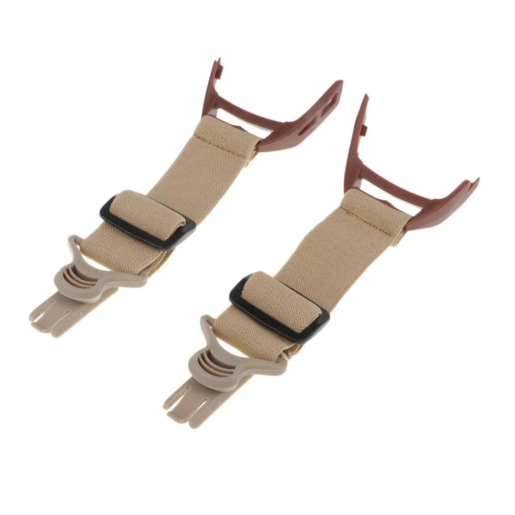 2 Pcs Replacement Adjustable Elastic Straps for FAST Locust Shooting Glasses Beige