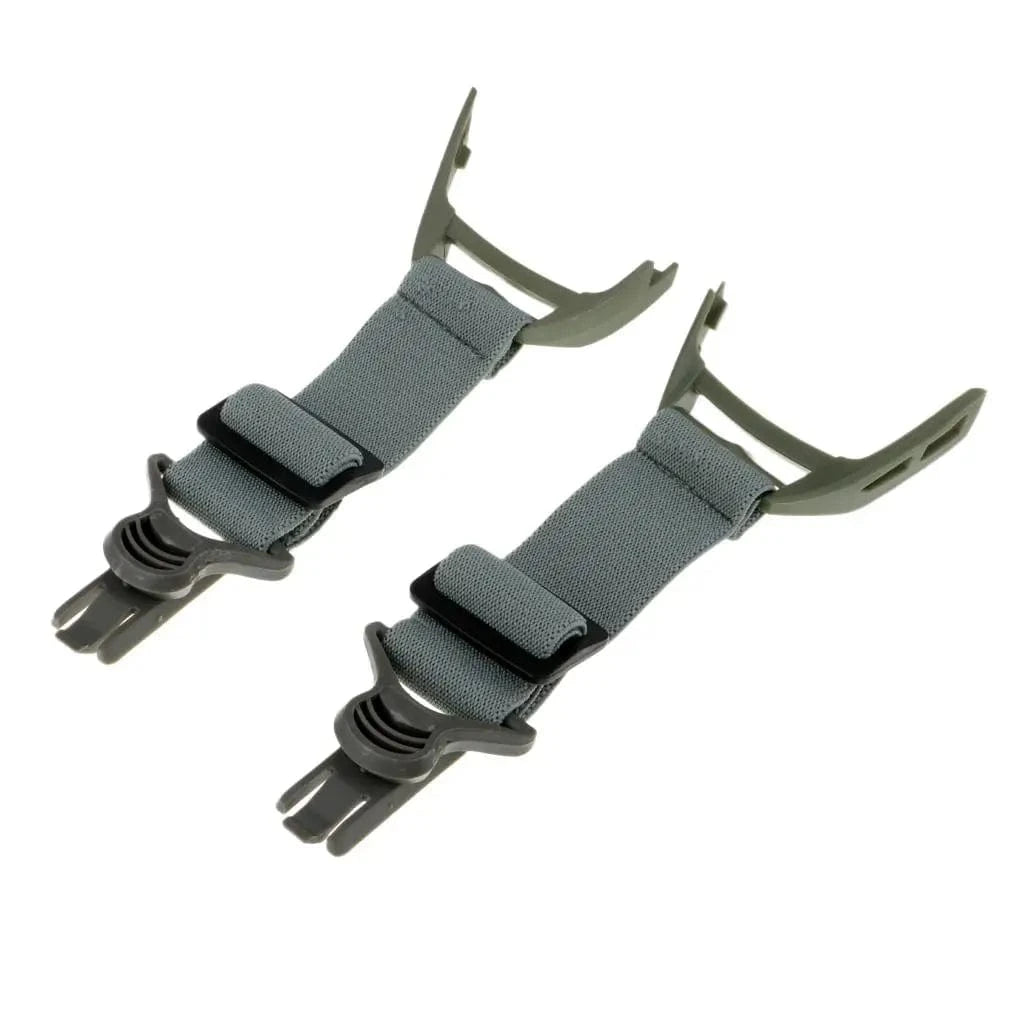 2 Pcs Replacement Adjustable Elastic Straps for FAST Locust Shooting Glasses Gray