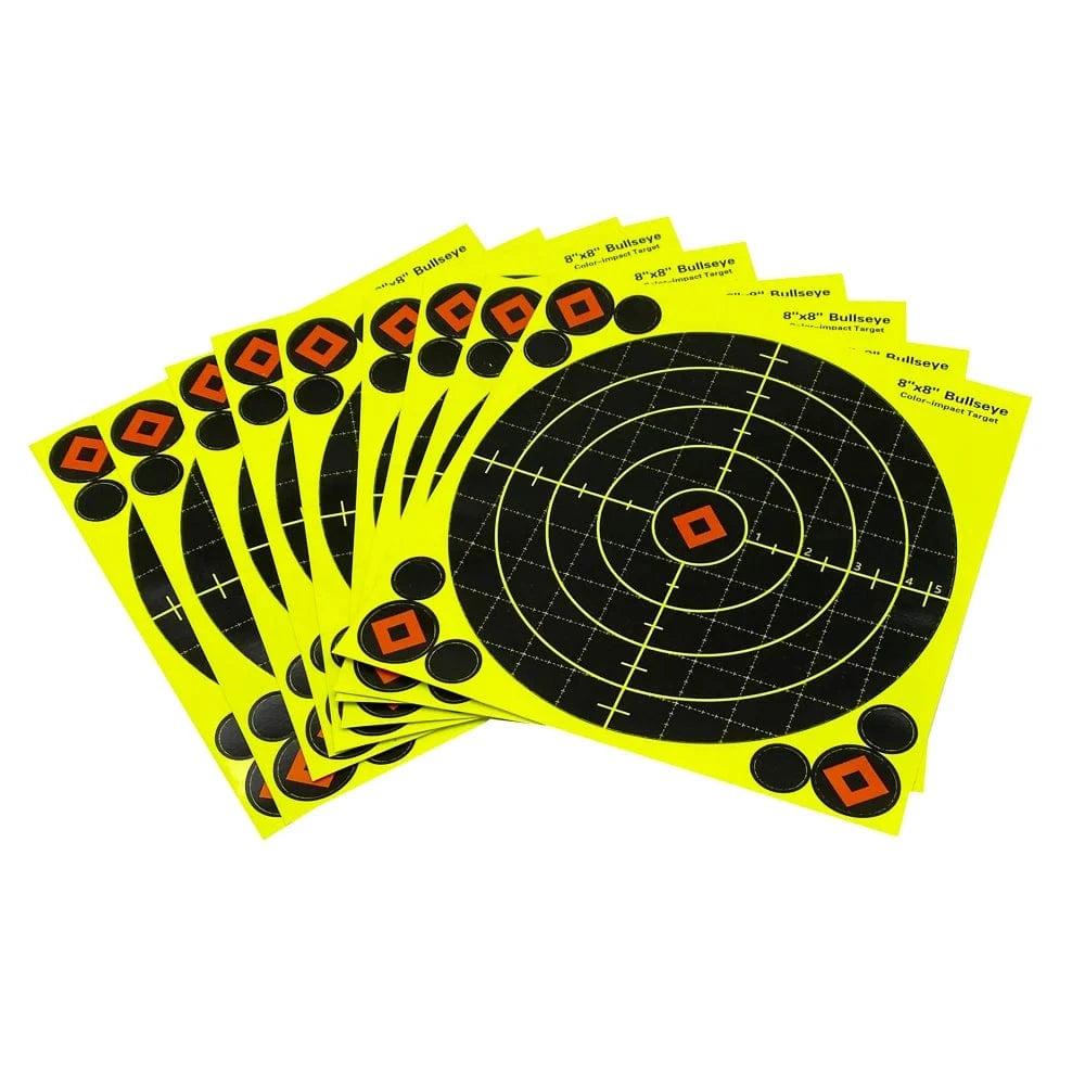 20.5x20.5 CM Self-Adhesive Shooting Target Paper, 10 Sheets per Pack, Special for Shooting Practice