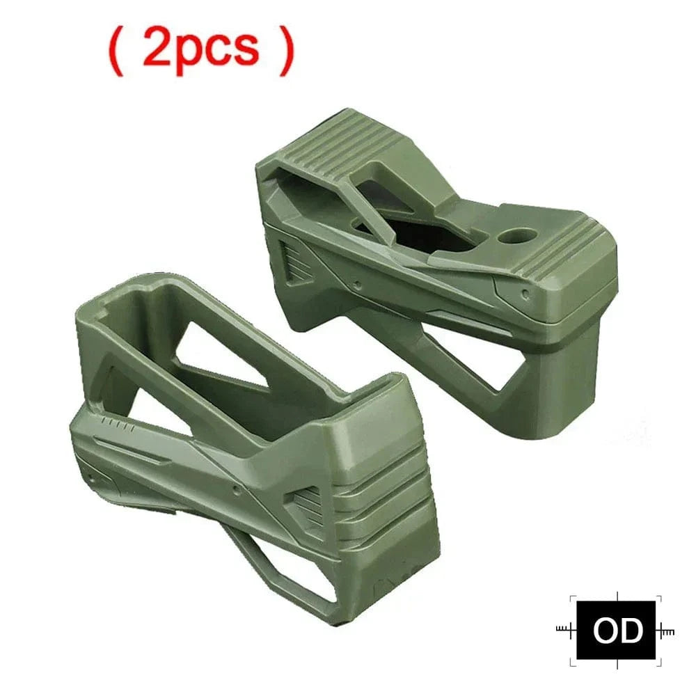 2PCS Tactical M4 Magazine Grip Quick Pull Holster Base Pad Multi-functional Rifle Magazine Extension Airsoft Hunting Accessories 2PCS A OD