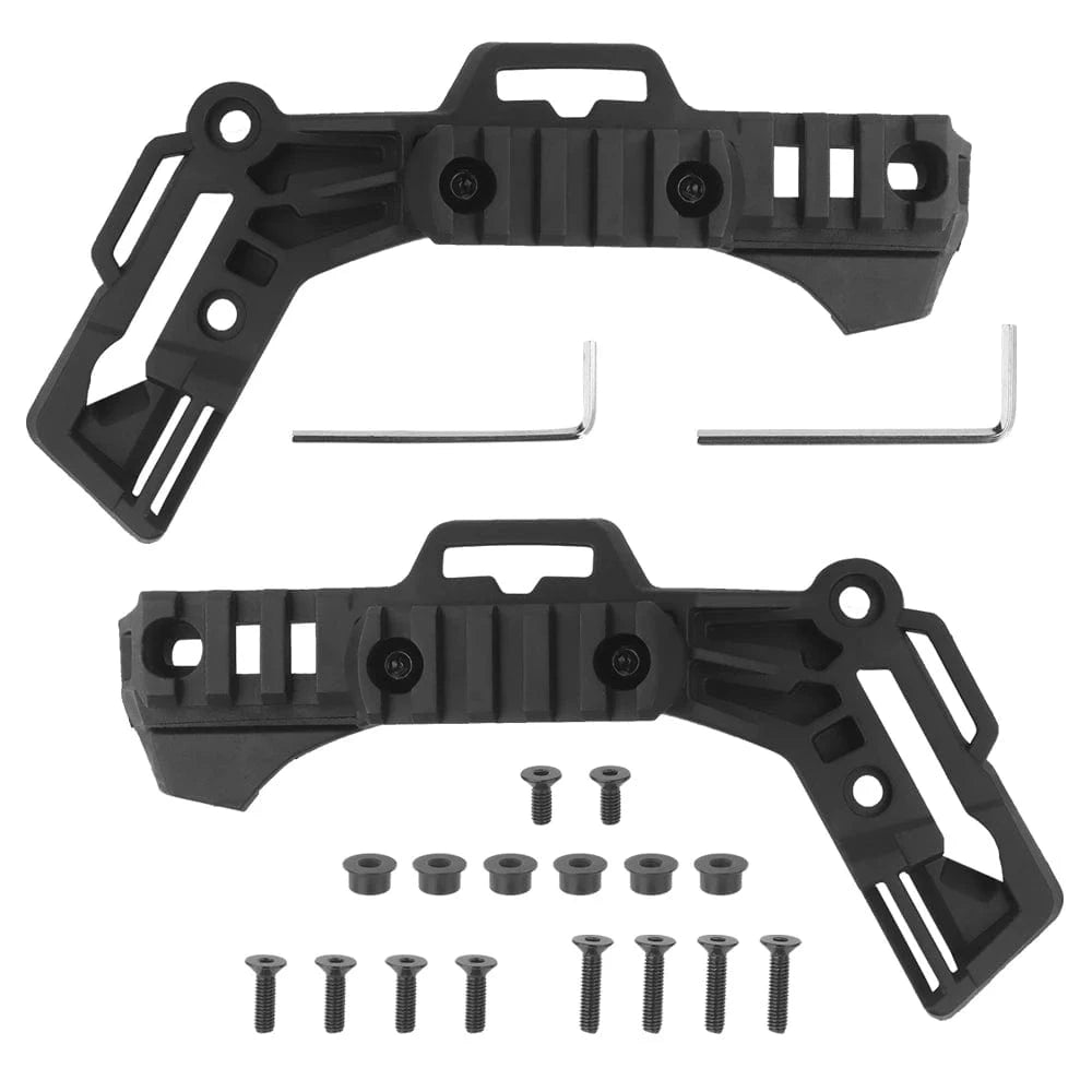 2Pcs Wendy 3.0 Tactical Helmet Rail Side Guide Rail Team M-LOK Helmet Mount Rail Hunting Airsoft FAST Helmet Accessories HL-102-ACC-01 Black