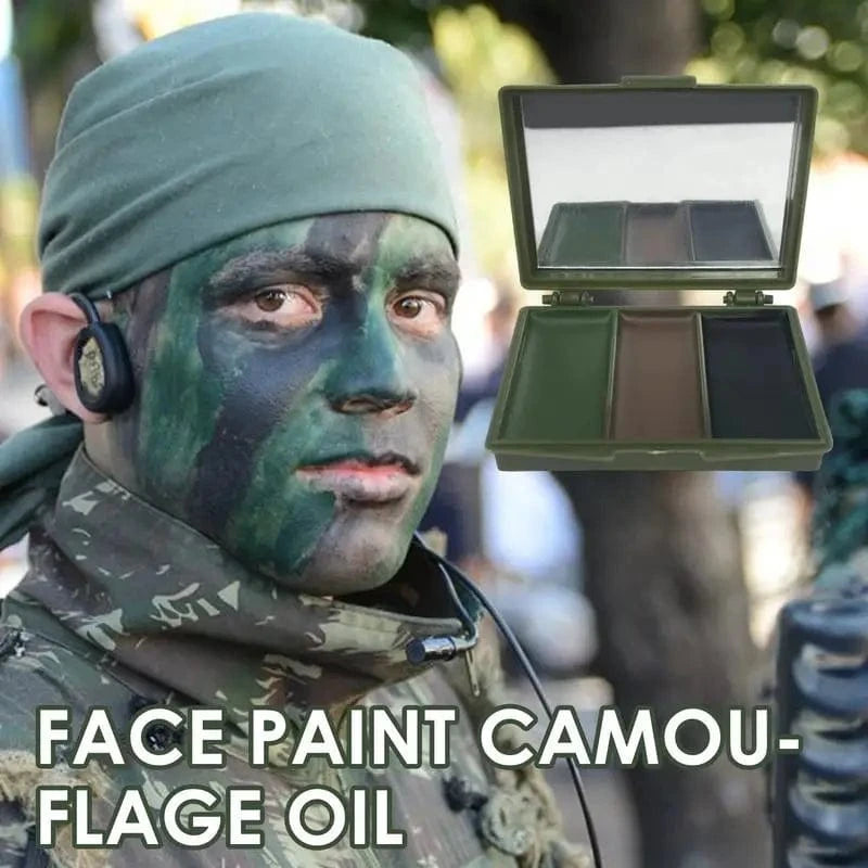3 Colors Army Fans CS Shooting Face Paint Camouflage Oil Men Women Outdoor Military Training Hunting Tactical Football Gear Face Paint Camouflag