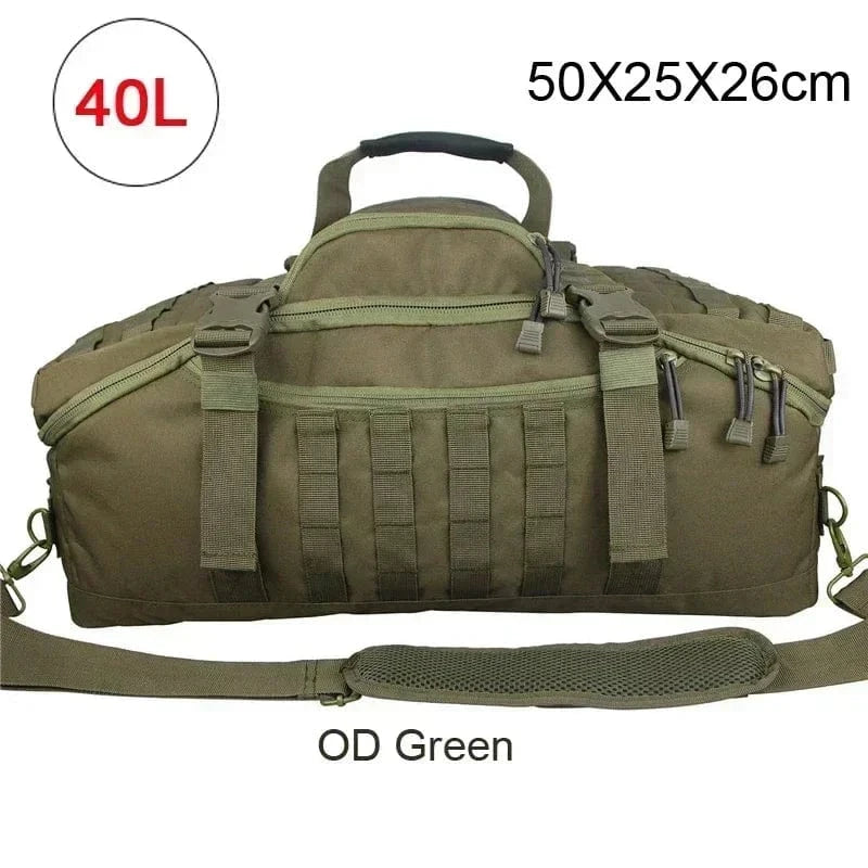 35L 50L 80L Outdoor Mountaineering Bag Molle Tactical Backpack Large Duffel Bag Hiking Camping Travel Bags 40L OD Green / spain