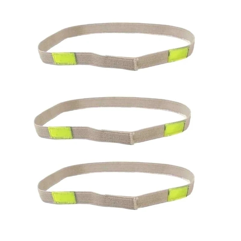 3pcs Helmet Special Luminous Cat Eye Band Reflective Elastic Band For M1 M88 MICH Outdoor Climbing Combat Games Helmet Accessory Sand