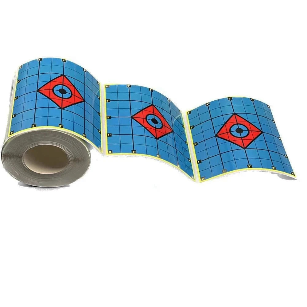4 Inch 200Pcs Hot Selling Grid Diamond Background Splatter And Color-impact Shooting Target Paper Sticker