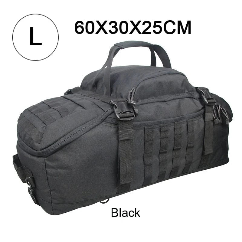 40L 60L 80L Waterproof Travel Bags Large Capacity Luggage Bags Men Duffel Bag Travel Tote Weekend Bag Duffel Bags L Black / spain