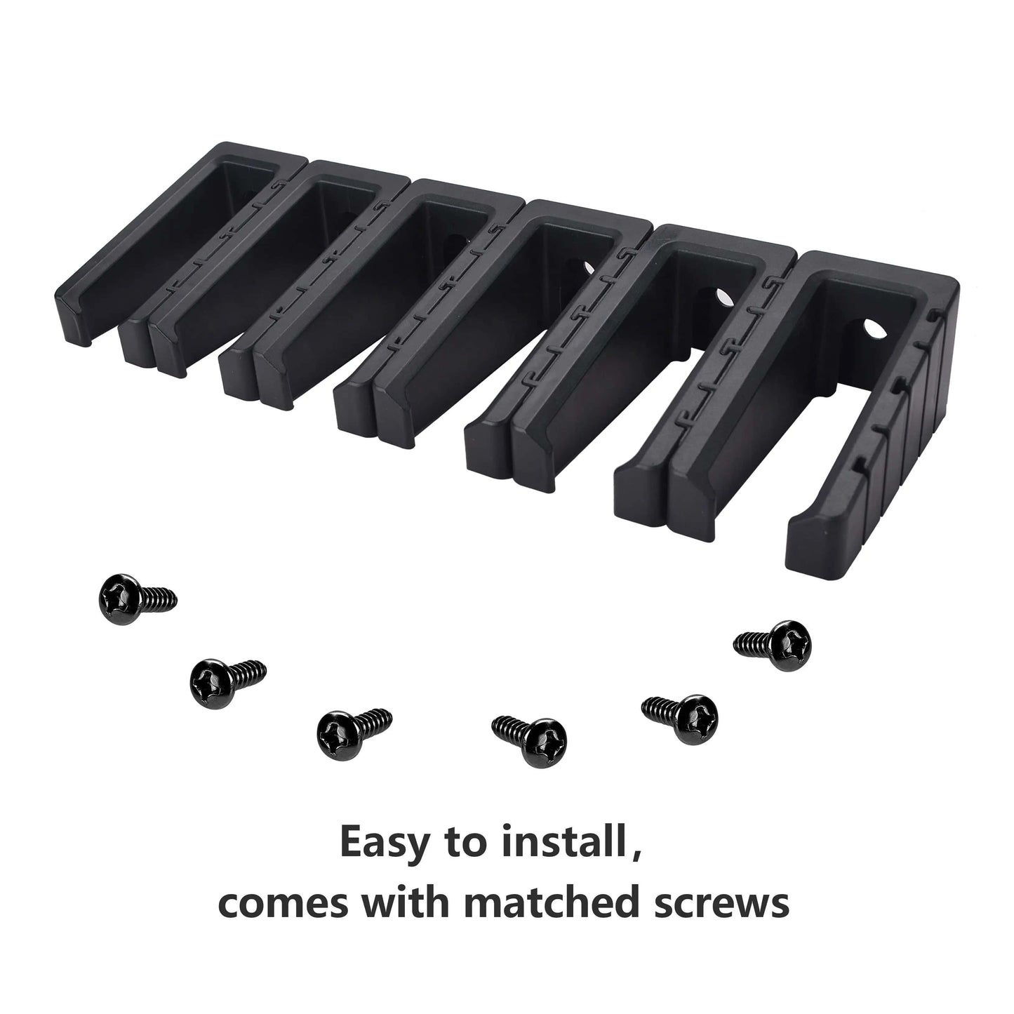 ABS 6 Standard Double Stack Mag Rack Wall Mount Magazine Display Detachable Fit Glock 17, 19, 26, 31, 32, 33, 34 Mags Storage