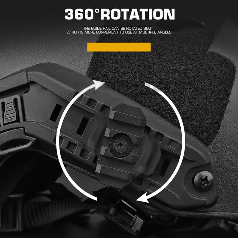 Adaptateur lampe casque 360 degrés 19mm