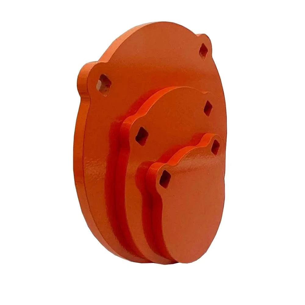 AR500 Steel Shooting Target Thickness: 3/8"(9.53mm) Orange with Two Hangers 6 Inch/15CM