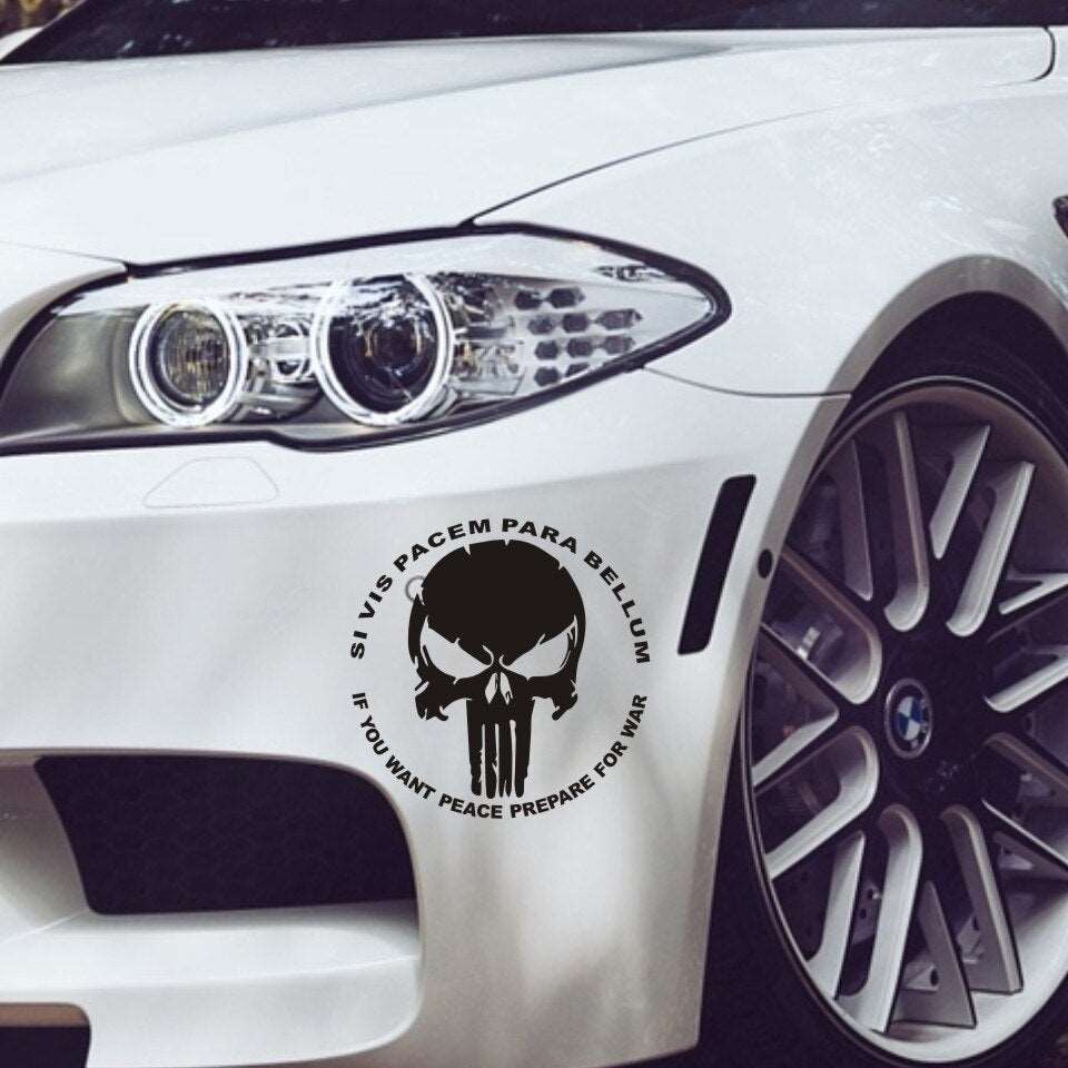 Autocollants vinyle crâne PVC étanche