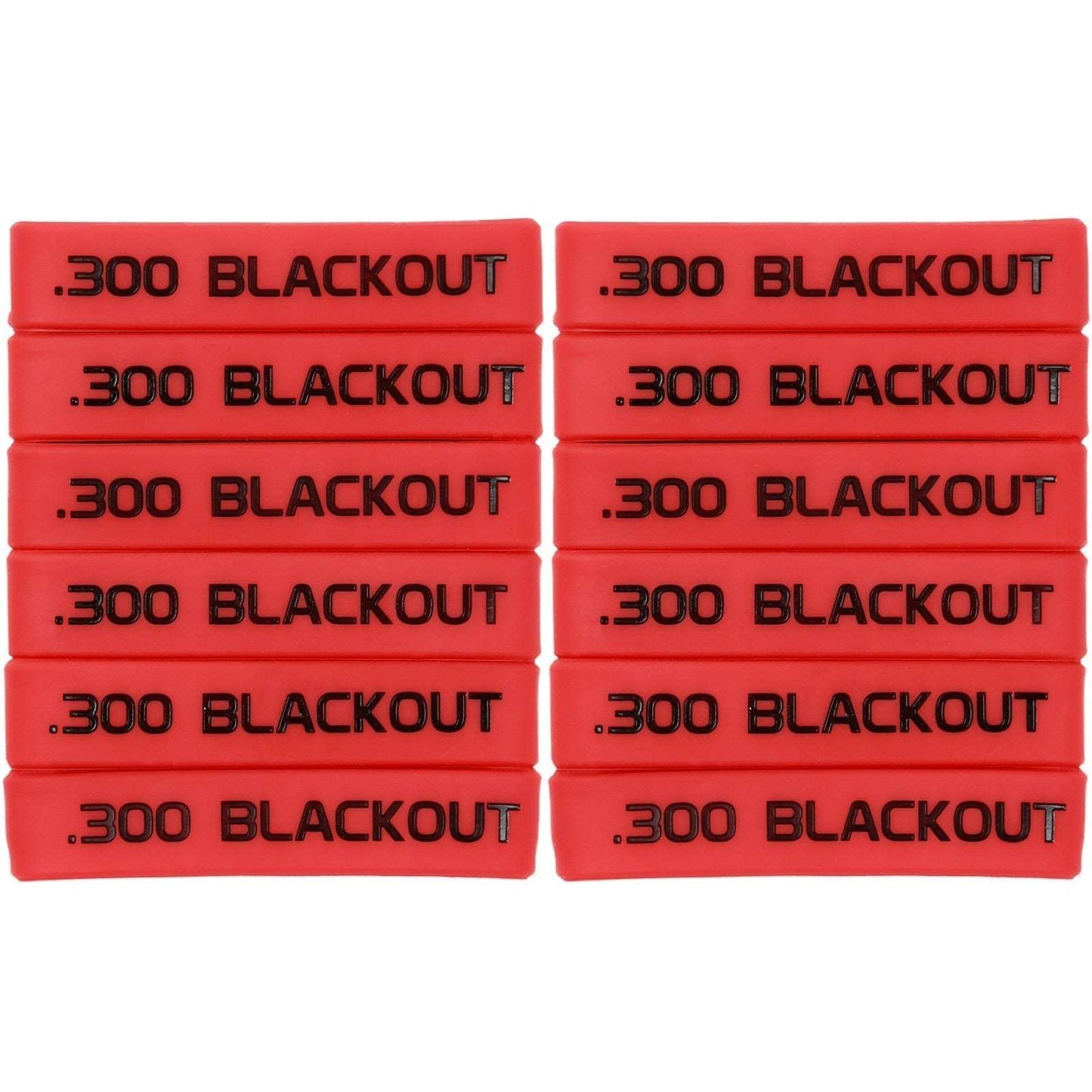 Bande marquage chargeur 6/12 5.56 Nato 300 .300 Noir 12 pcs