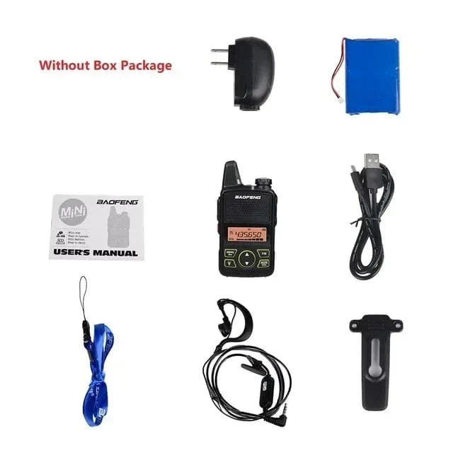 BAOFENG BF-T1 Mini Walkie Talkie UHF Handheld Two-way Radio bft1 Ham Radio Portable FM Transceiver Kids 5km CB Radio Intercom Australia Standard / 1PCS without box