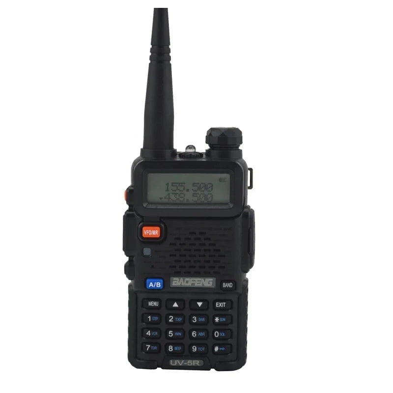 BAOFENG UV-5R Dual Band VHF/UHF 136-174MHz & 400-520MHz FM Portable Two way radio handheld Walkie talkie 5r BF-UV5R Black / UK