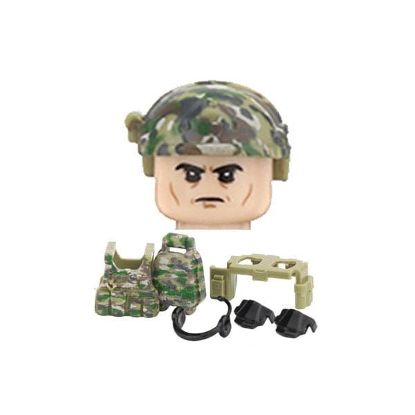 Blocs construction soldat pour enfant 4,5 cm D2-1PCS