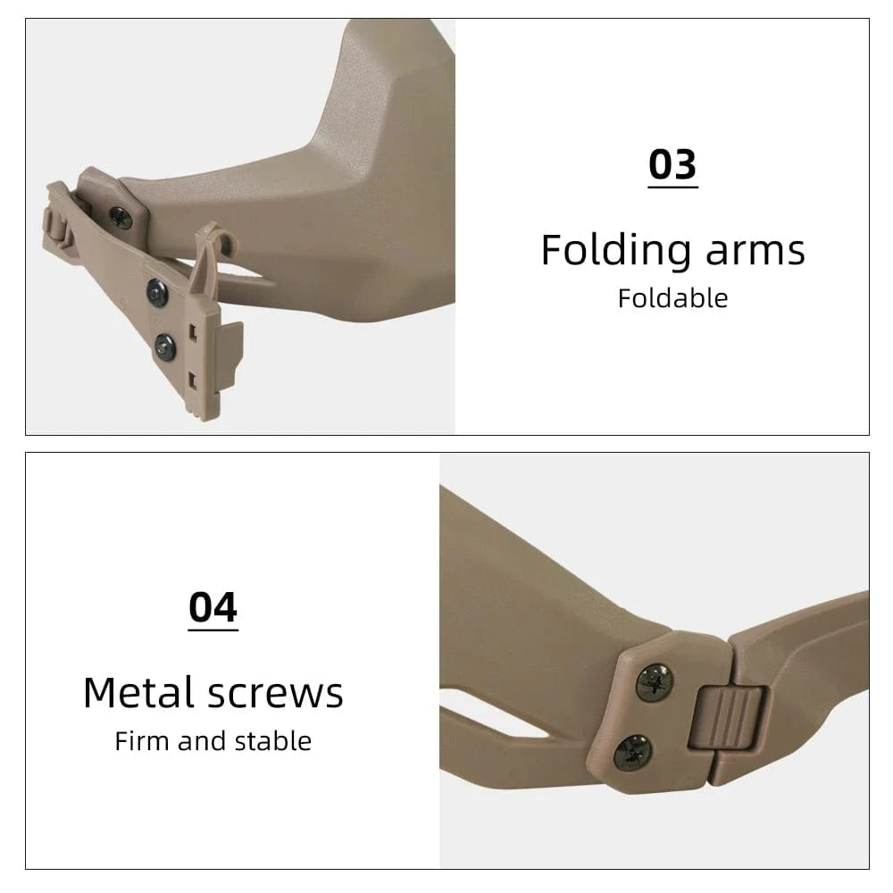 BOOIU Tactical Half Face Folding Mask Nylon Adjustable Wargame Hunting Paintball Airsoft Protective Masks Helmet Accessories