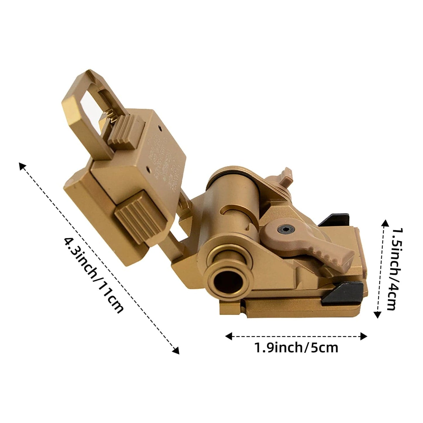 BOOIU Tactical Helmet Night Vision Mount for L4G24 PVS15/18 Metal Goggles Mount NVG Helmet Mount Helmet Combat Accessories