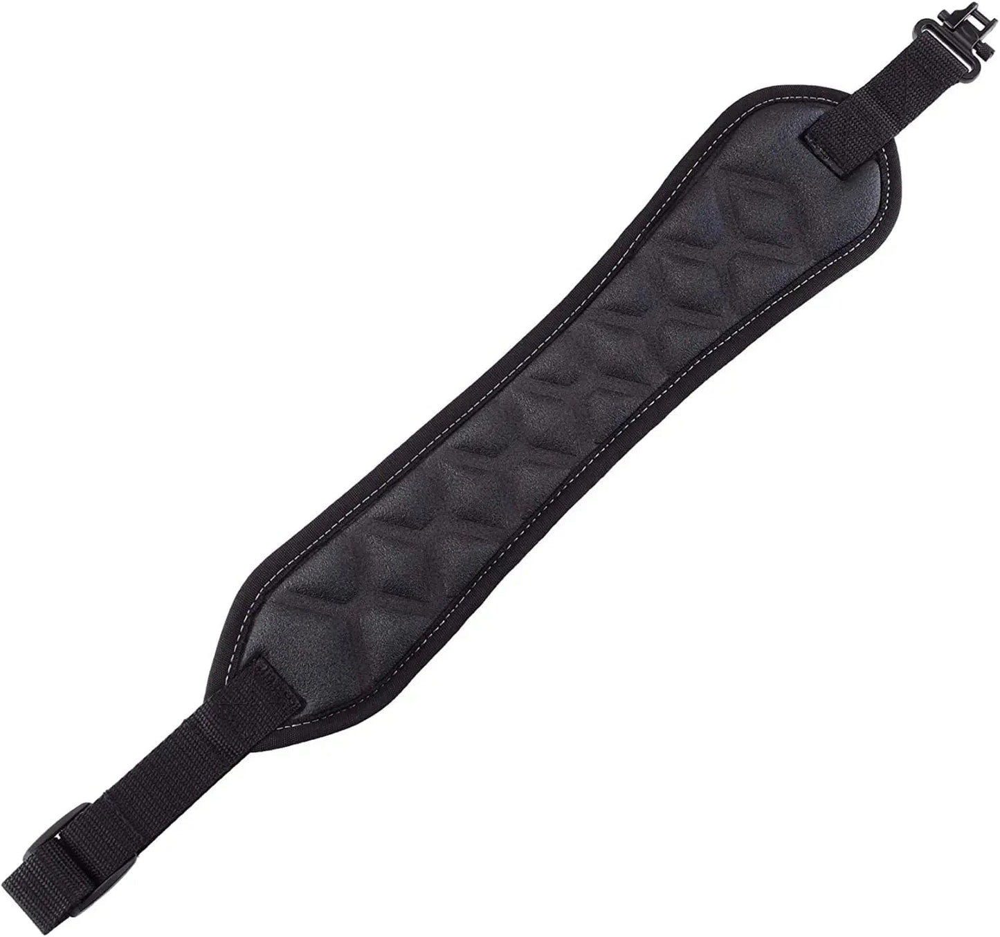 BOOSTEADY Two Point Gun Sling with Shoulder Pad, Gun Strap with Swivel, Rifle Sling with Non-Slip Backing, 1 Inch Nylon Webbing Black