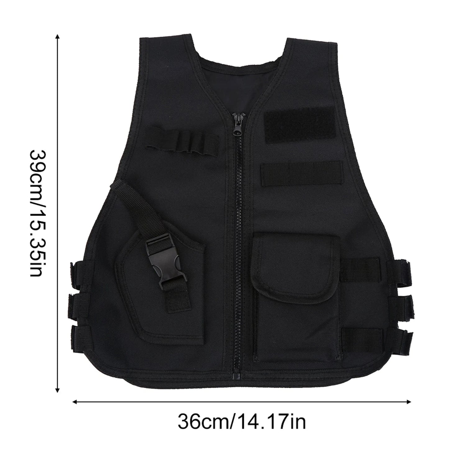 Boys Vest Kid Adjustable Vest Tactic Vest Breathable Children Kids Vest Protective Waistcoat for Outdoor Hunting Games S