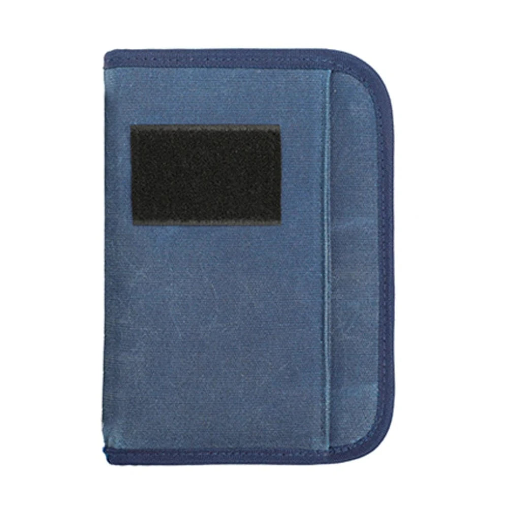 Carnet tactique A6 KOSIBATE avec bloc-notes zippé Bleu