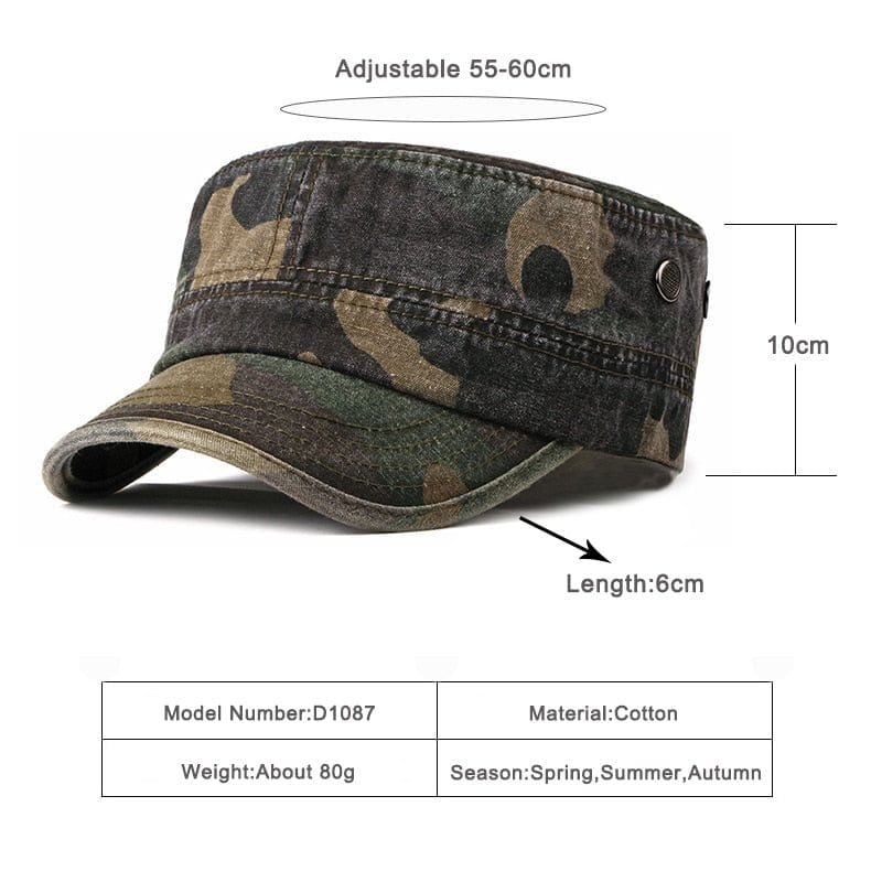Casquette militaire vintage camo WOS