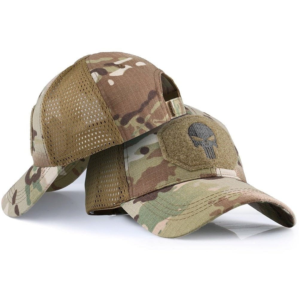 Casquette motif crâne JOS Airsoft