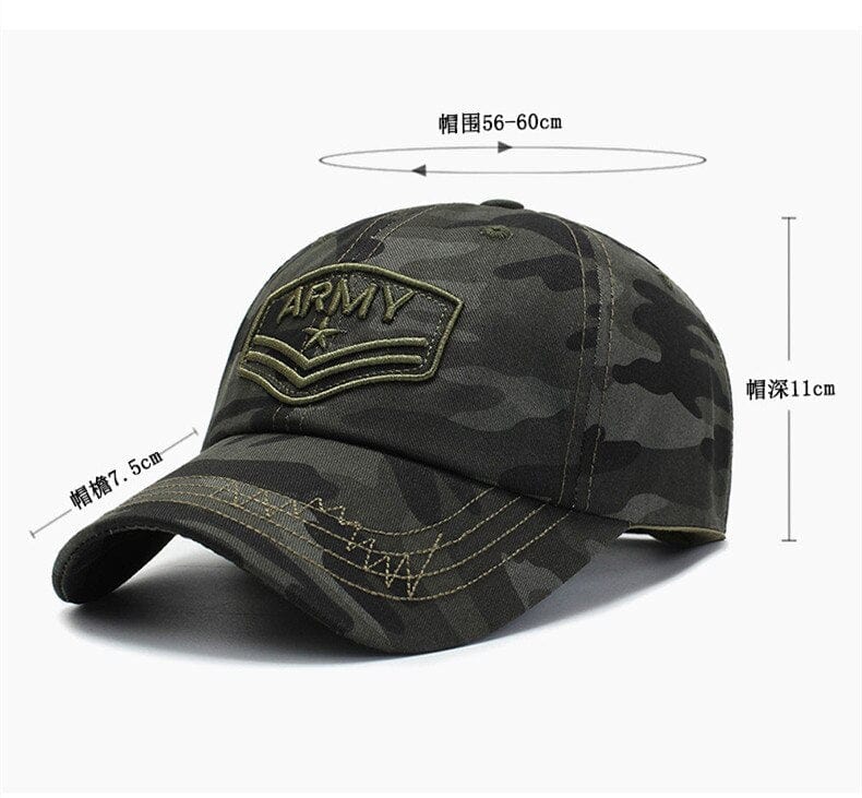 Casquette StrikeForce Army brodé Multicam noir
