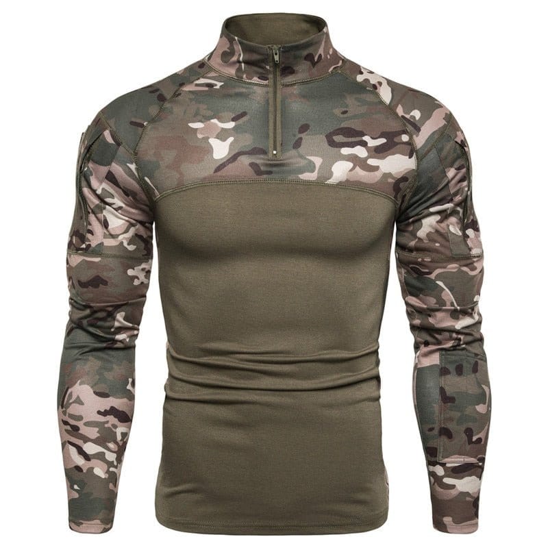 Czen Chemise De Combat Militaire Homme - Manches Longues Séchage Rapide Et Compression