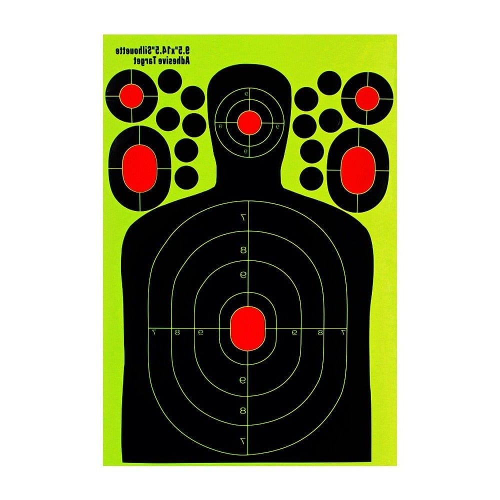 Cible autocollante 9.5 pouces à réactivité 10 pcs