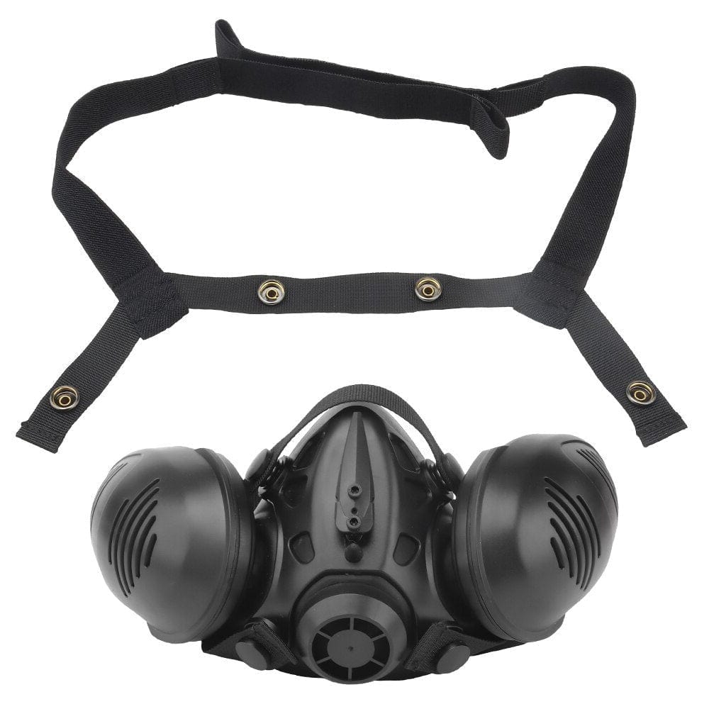 Demi-masque double respirateur V2 TOS Noir