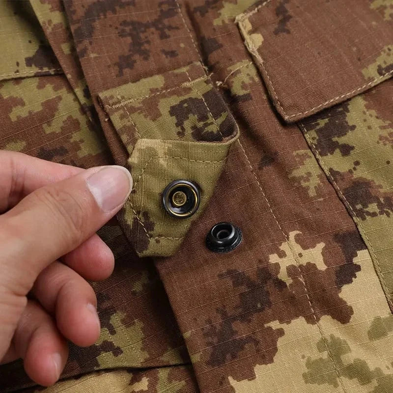 Emersongear Uniform Set Combat Suit Training Hunting Hiking Outdoor Tactical Shirts Pants Tops Duty Cargo Trousers VEG EM6981