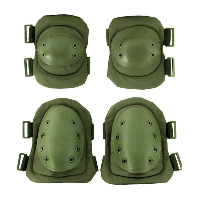 Ensemble genouillères coudières Military ST-Plus Ranger green