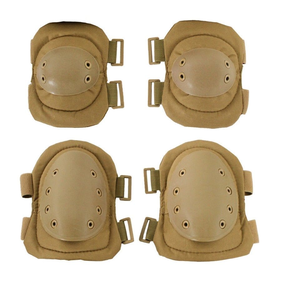 Ensemble genouillères coudières Military ST-Plus Tan