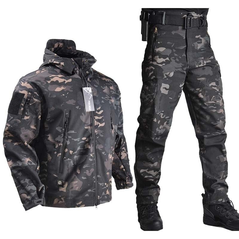 Ensemble imperméable Multicam noir