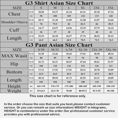 Ensemble uniforme G3 OTS Woodland
