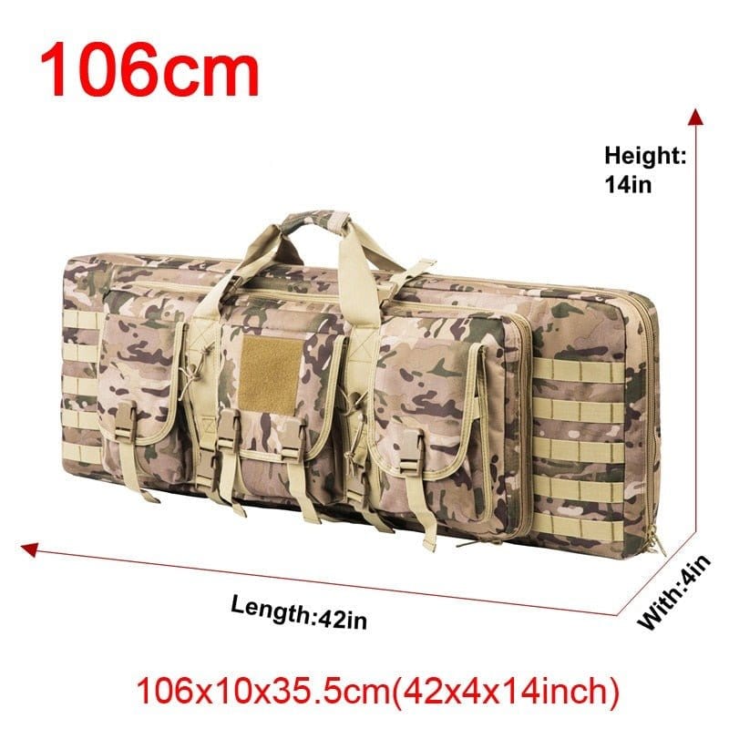 Étui double fusil Molle 32/48 pouces 106cm Multicam