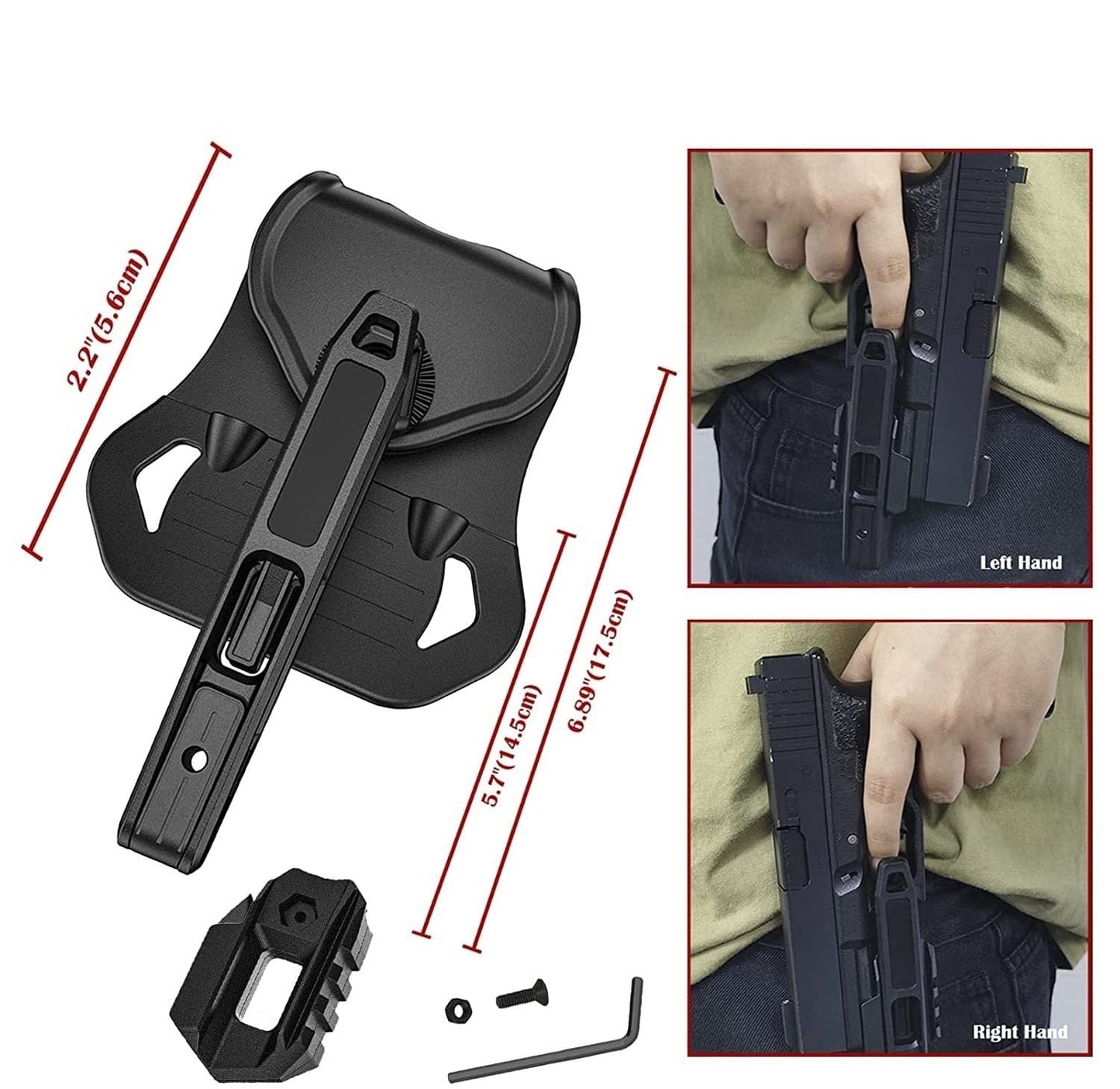 Étui droit Glock 9mm SW40 357