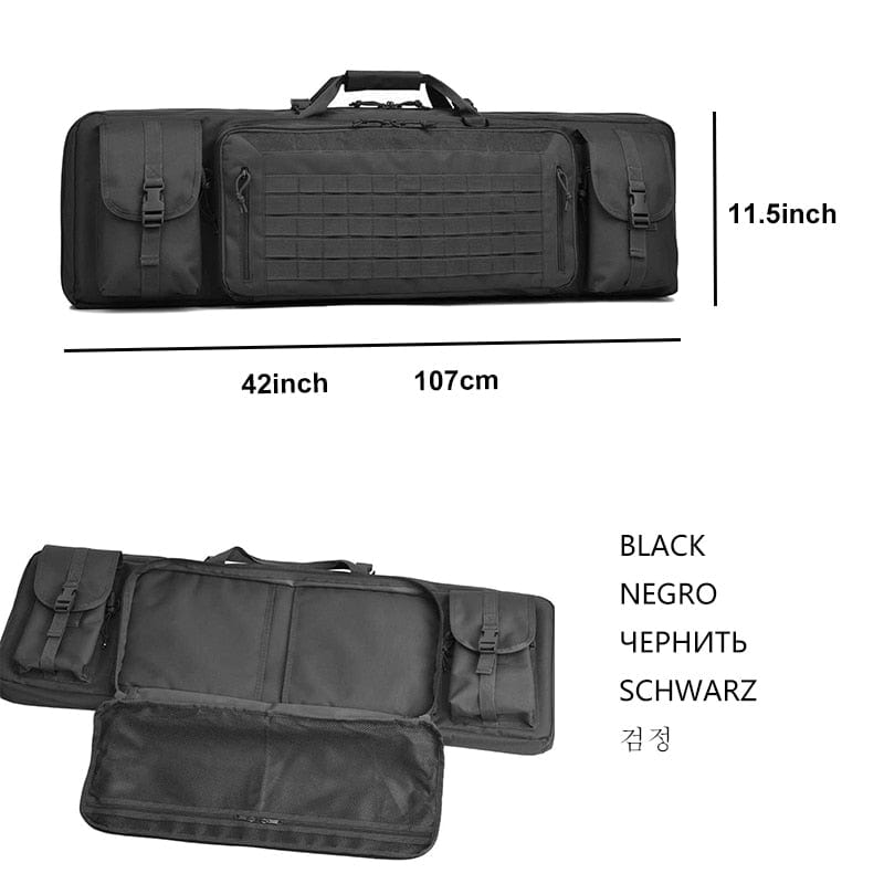 Étui fusil Molle verrouillable 46 " Noir 42 pouces