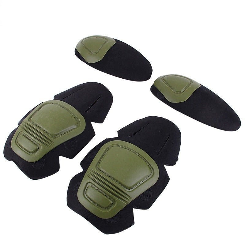 Genouillères et coudières combat Airflex 1 ensemble Vert armée
