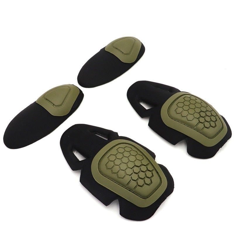 Genouillères et coudières G2 G3 TOS 1 ensemble vert armée