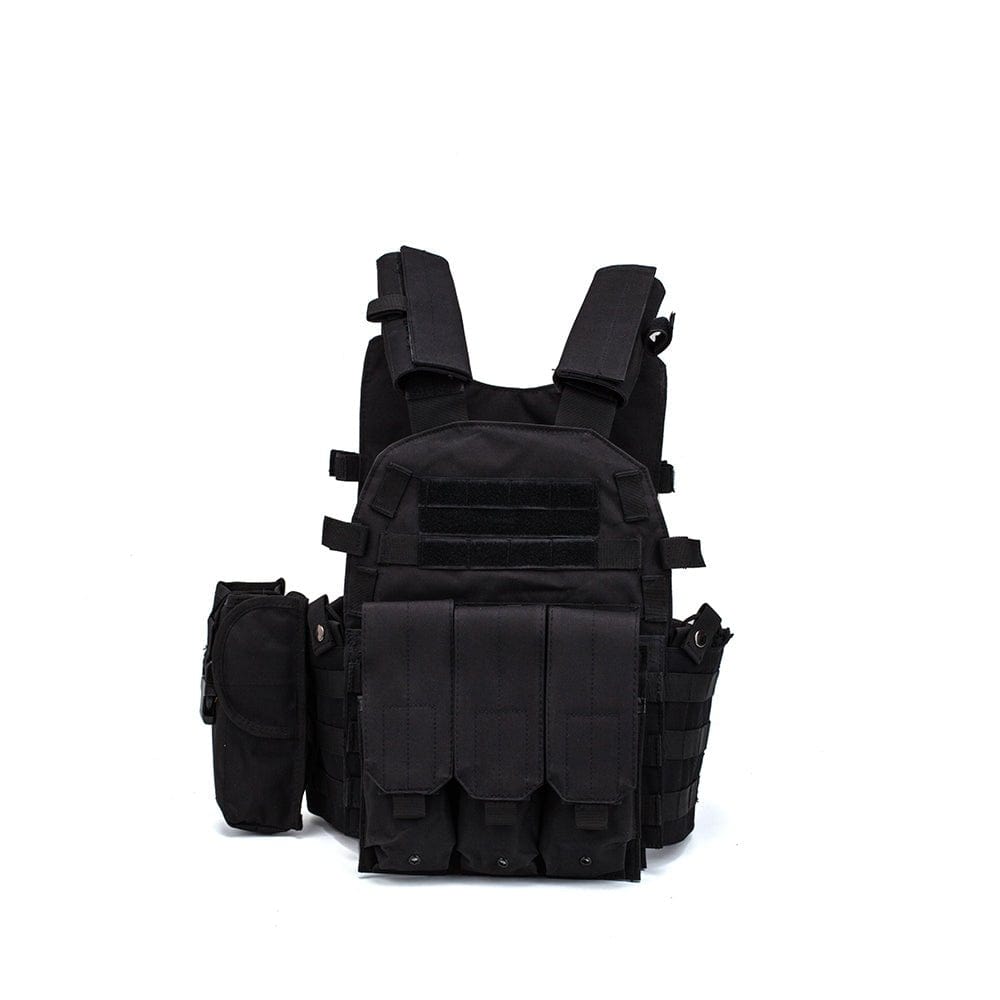 Gilet porte-plaque BOS Molle 600D Noir