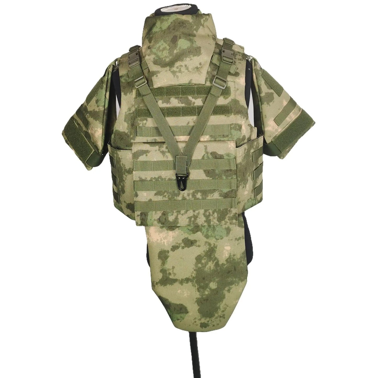 Gilet protection complète Pe/kevlar Ga2/3 Green camouflage
