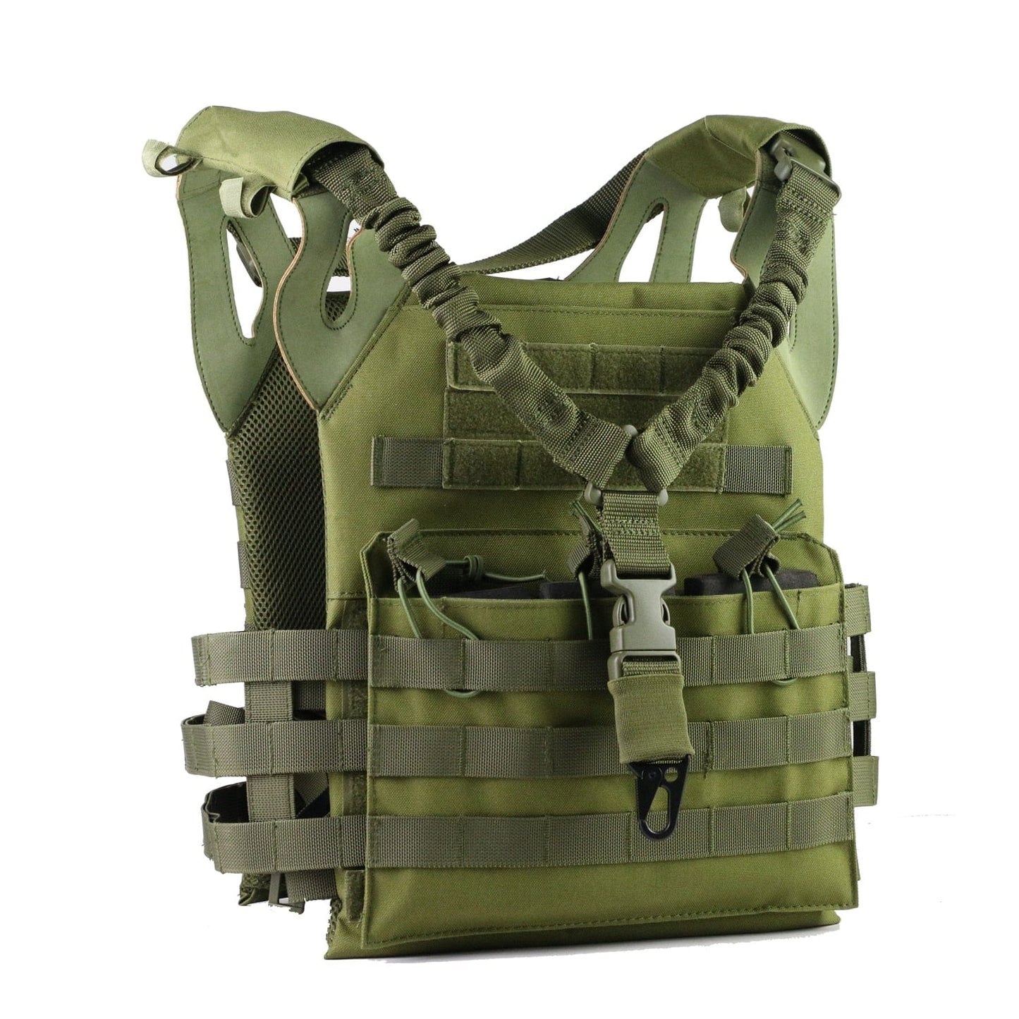 Gilet tactique JPC léger 1 point GOS OD Green / Unique