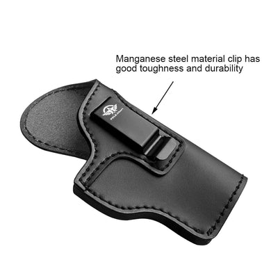 IWB  Leather Holsters for Glock 19 17 26 - Taurus G2C G3C G3 - Sig Sauer Ruger - Colt 1911 - Springfield ... for 3.1'' - 4.7'' Right Hand Draw