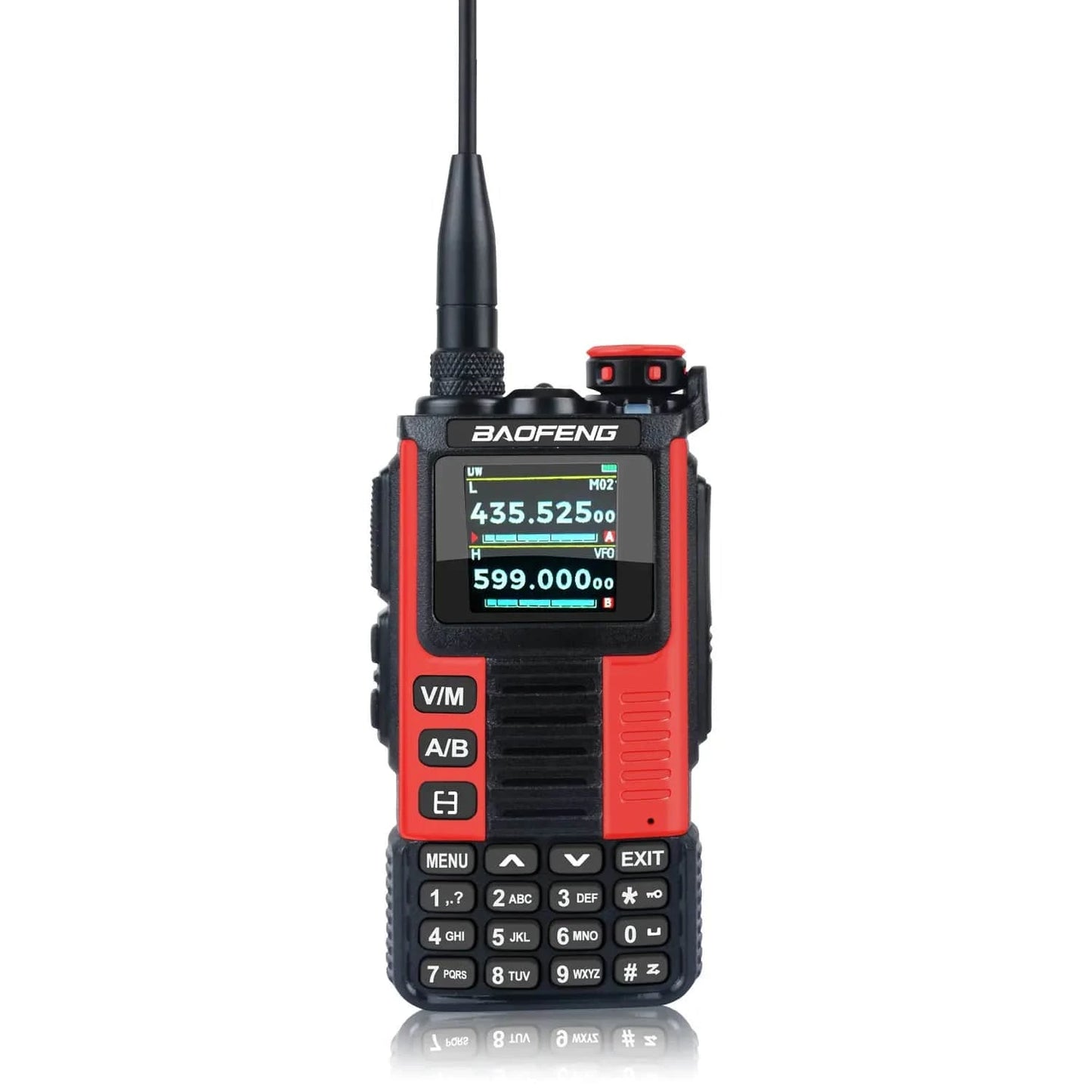 K67 PRO Baofeng Air Band Walkie Talkie 65-600MHz 640Ch Scrambler Dual Watch Freq Sweep Amateur FM VOX K67 PRO GMRS Two Way Radio Red / UK