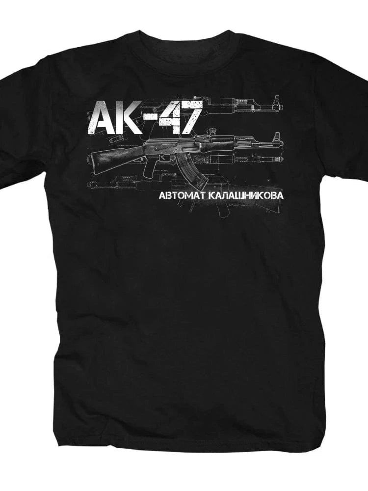 LE Soviet Russia Army Weapon Kalashnikov AK 47 Assault Rifle T-Shirt. Premium Cotton Short Sleeve