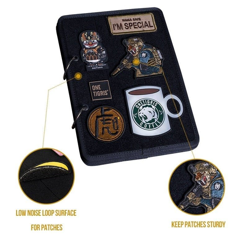 Livre organisateur patchs à rabat