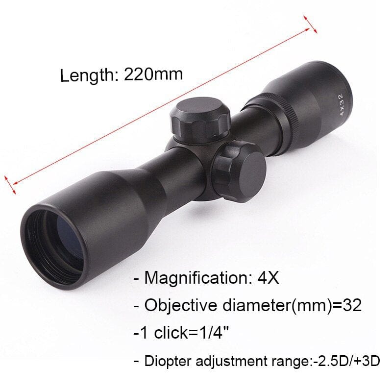 Lunette de visée 4x32 rail double SYQT